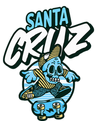 Santa Cruz California Vintage Skeleton Flexfit Unipanel Trucker Cap