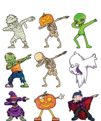 Funny Dabbing Halloween Skeleton Pumpkin Mummy Dab Meaningful Gift T-Shirt