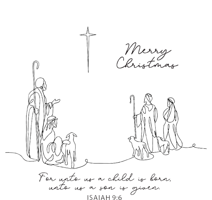 Christmas Christian Unto You Is Born A Savior T-Shirt