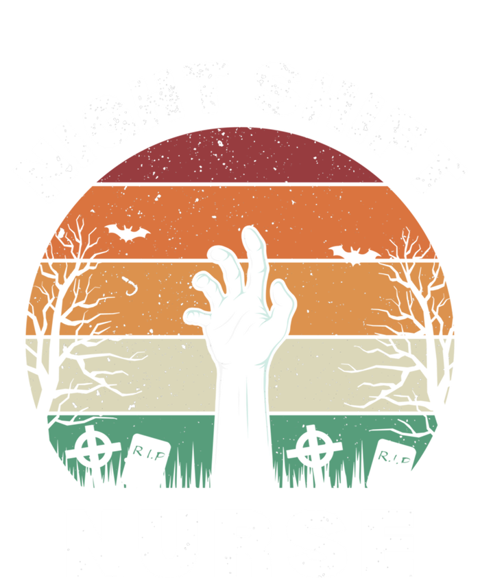 Funny Night Shift Nurse Spooky Halloween Rn Nurses Gift T-Shirt