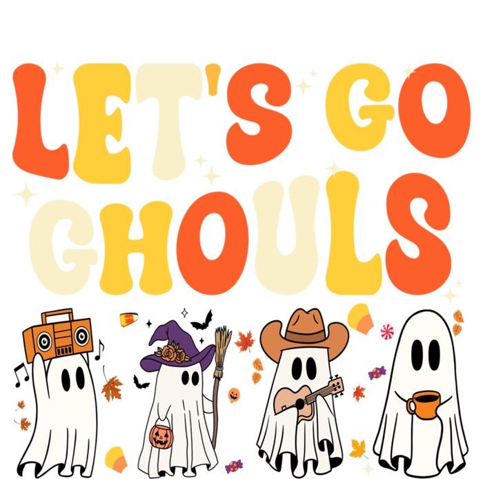 Halloween LetS Go Ghouls Ghost Retro Costume Gift Sustainable Knit Beanie