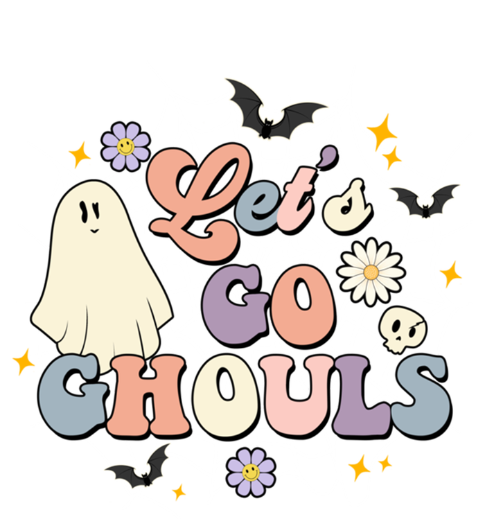 Halloween Lets Go Ghouls Ghost Retro Costume Gift Bumper Sticker