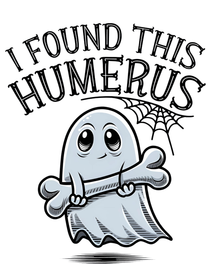 I Found This Humerus Halloween Ghost Bone Humorous Funny Gift Canvas