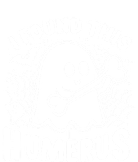 I Found This Humerus Halloween Ghost Humorous Saying Funny Funny Gift Women's Racerback Tank