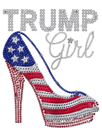 Trump Girl Stilettos High Heel American Flag Bling Womens Funnel Neck Pullover Hood