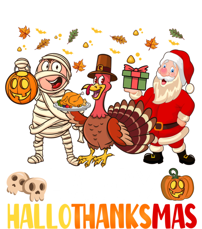 Happy Hallothanksmas Halloween Thanksgiving Christmas Day Gift Magnet