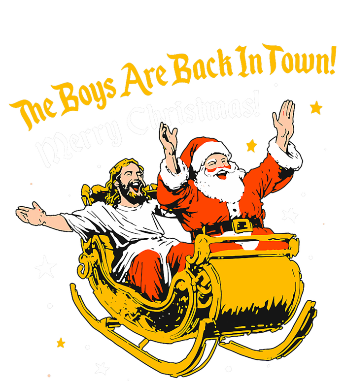 Jesus And Santa Claus The Boy Are Back In A Town Christmas Mousepad