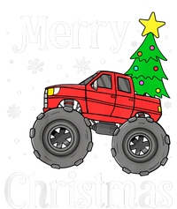 Monster Truck Merry Christmas Tree Snowflakes T-Shirt