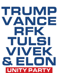 Trump Vance Rfk Tulsi Vivek And Elon Unity Party Valucap Bio-Washed Visor