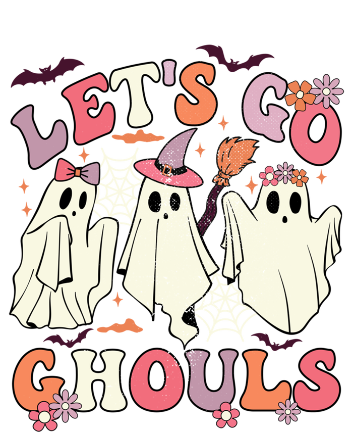 LetS Go Ghouls Halloween Spooky Season Retro Ghost Costume Gift Coaster