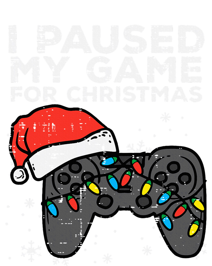 Paused My Game Christmas Gamer Xmas Women's Momentum V-Neck T-Shirt