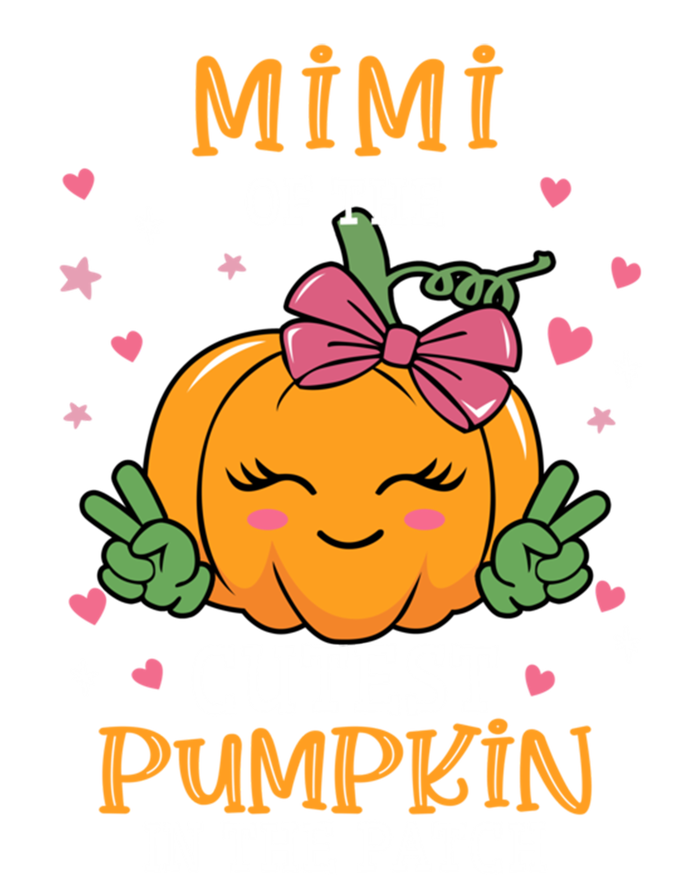 Mimi Of The Cutest Pumpkin In The Patch Halloween Gift Sustainable Knit Beanie