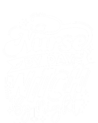 Nurse By Day Witch By Night Halloween Funny Gift Ladies Long Sleeve Shirt