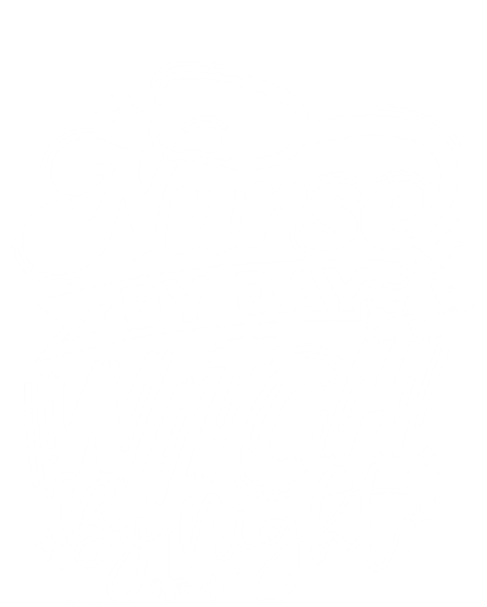 Nurse By Day Witch By Night Halloween Funny Gift Ladies Long Sleeve Shirt