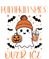 Pumpkin Spice Over Ice Cute Ghost Iced Coffee Vibes Gift T-Shirt