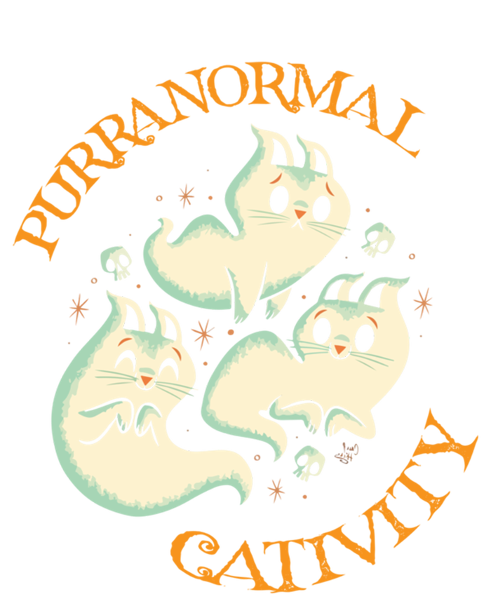 Purranormal Cativity Funny Halloween Costume Ghost Cats Gift Great Gift T-Shirt