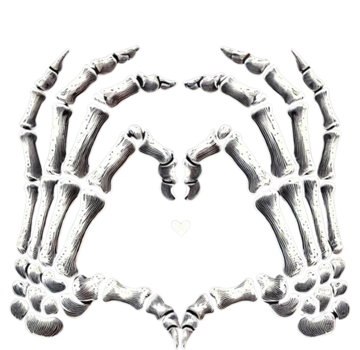 Retro Skeleton Hands Vintage Heart Sign Halloween Costume Funny Gift Ladies Essential Flowy Tank