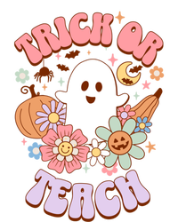 Retro Trick Or Teach Halloween Ghost For Teachers Gift T-Shirt