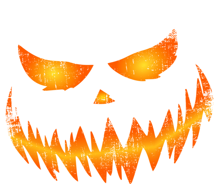 Scary Pumpkin Face Jack O Lantern For Halloween Funny Gift T-Shirt