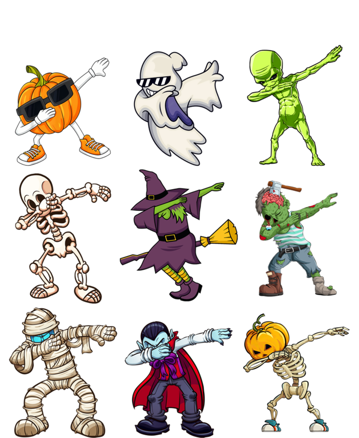 Pumpkin Skeleton Ghost Alien Zombie Dabbing Halloween Cute Gift Tall Long Sleeve T-Shirt