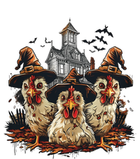 Retro Halloween Chickens Witches Spooky Vibes Farmer Costume Gift T-Shirt