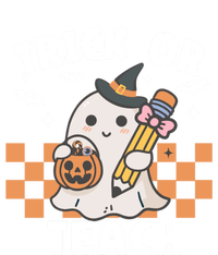 Retro Trick Or Teach Halloween Teacher Ghost Spooky Season Gift T-Shirt