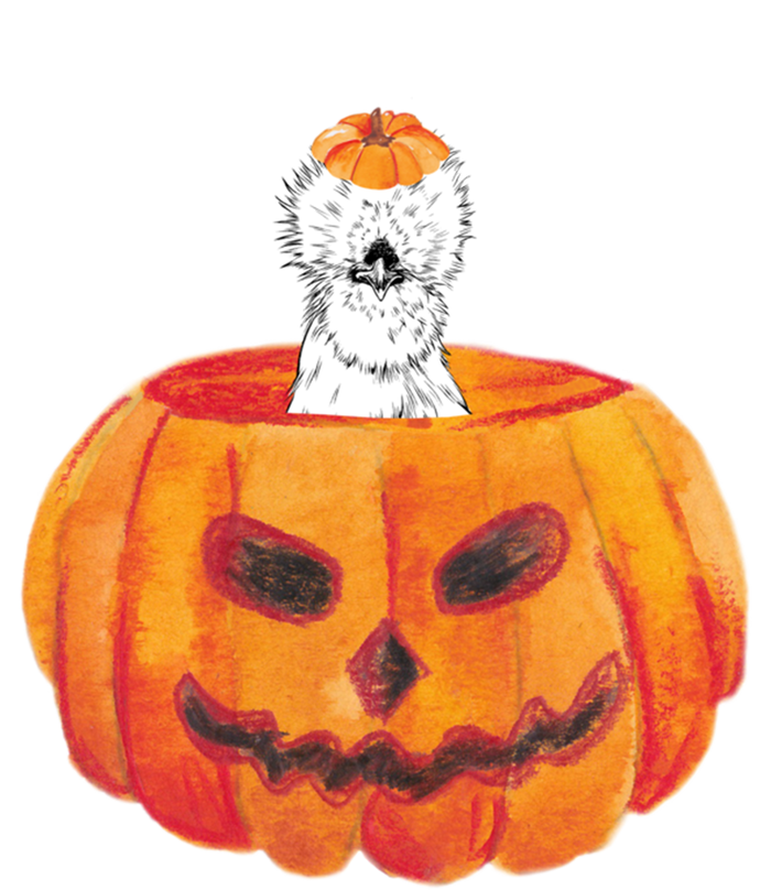 Silkie Chicken Happy Halloween Pumpkin Farm Animal Lover Meaningful Gift Tote Bag