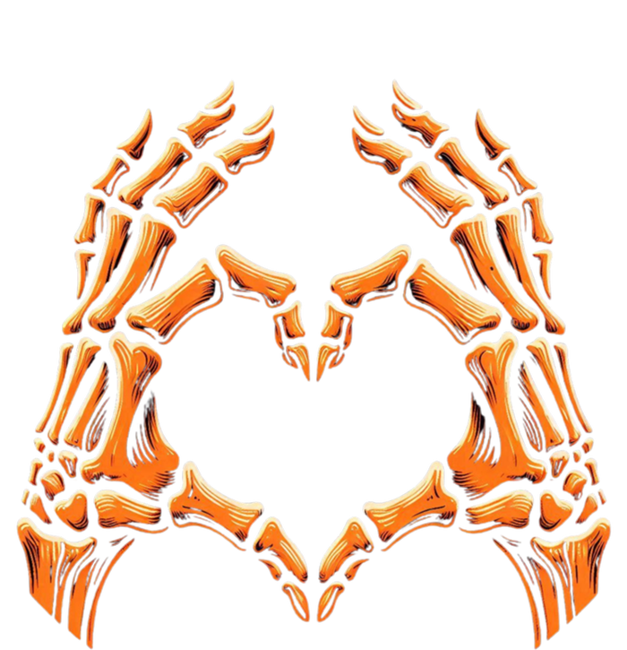 Skeleton Hands Heart Sign Retro Halloween Costume Meaningful Gift T-Shirt