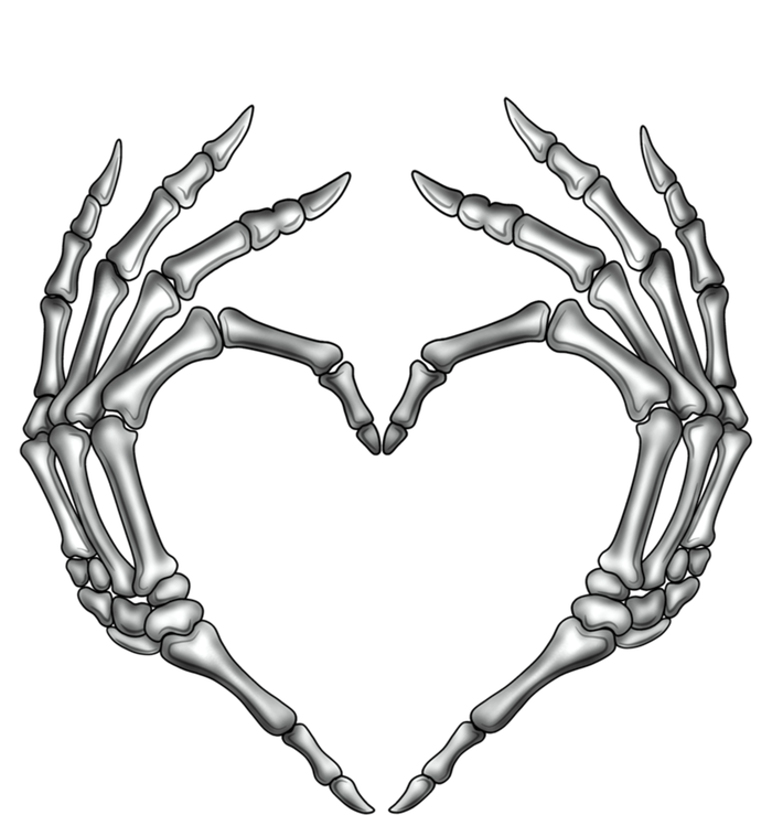 Skeleton Hands Heart Sign Retro Halloween Costume Gift Toddler T-Shirt