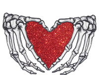 Skeleton Heart Hand Love Valentines Day Him Her Gift T-Shirt