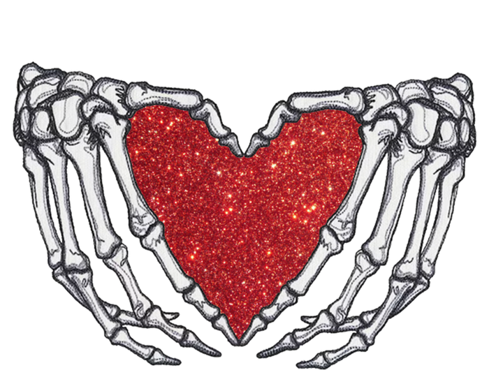 Skeleton Heart Hand Love Valentines Day Him Her Gift T-Shirt