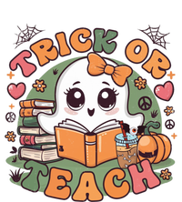 Teacher Halloween Trick Or Teach Cute Ghost Coffee Pumpkins Gift T-Shirt