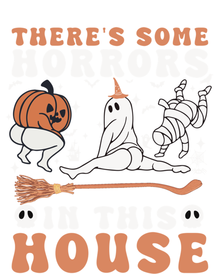 Theres Some Horrors In This House Halloween Ghost Pumpkin Gift T-Shirt