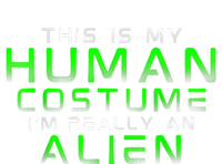 Distressed This Is My Human Costume IM Really An Alien Pom Pom 12in Knit Beanie