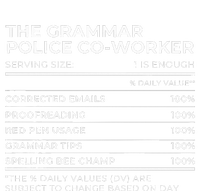 Nutritional Facts The Grammar Police Coworker Work Party Baby Bodysuit