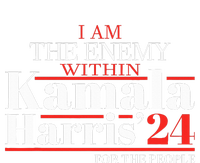 I Am The Enemy Within Kamala Harris Anti Trump Women's Long Sleeve Flannel Pajama Set 