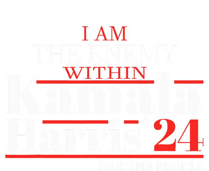 I Am The Enemy Within Kamala Harris Anti Trump Women's Long Sleeve Flannel Pajama Set 