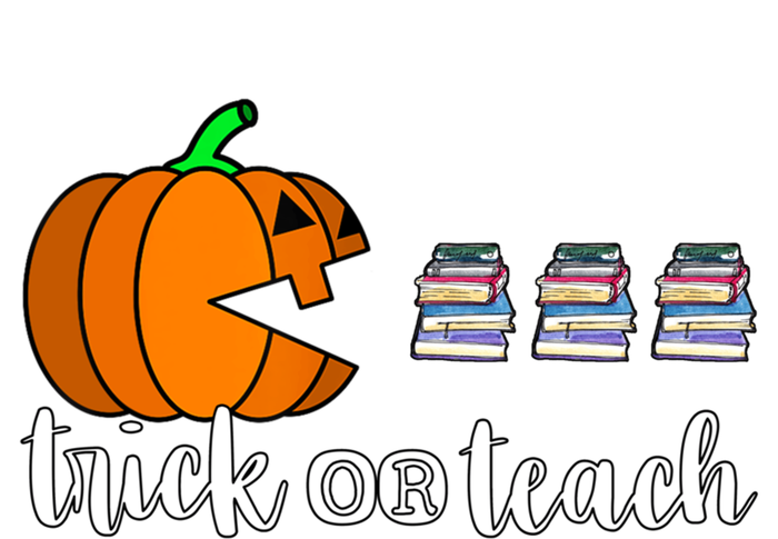 Trick Or Teach Funny Teacher Pumpkin Funny Halloween Funny Gift Tall T-Shirt