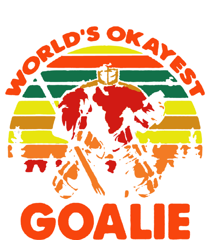 Hockey Worlds Okayest Goalie Vintage Tall Hoodie