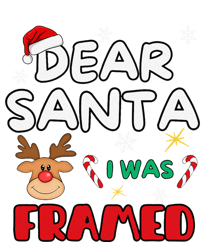 Dear Santa I Was Framed Funny Xmas Family Matching Long Sleeve Shirt