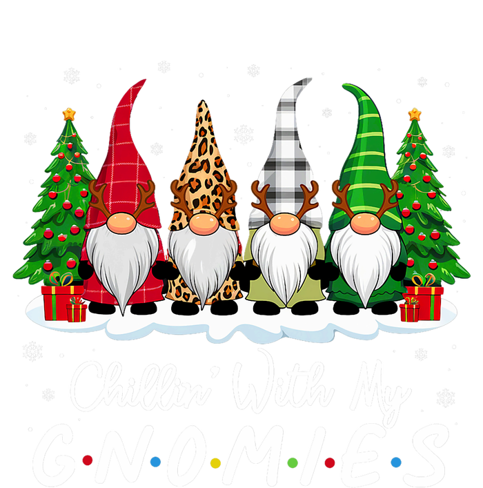 Chillin With My Gnomies Funny Christmas Family Friend Gnomes T-Shirt