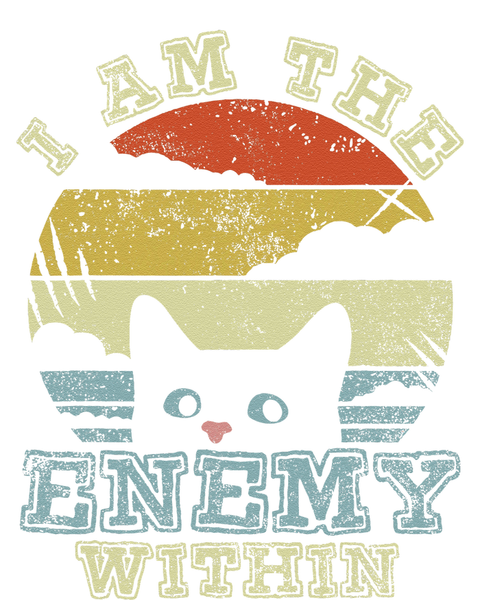 I Am The Enemy Within Harris Cute Cat Sunset T-Shirt