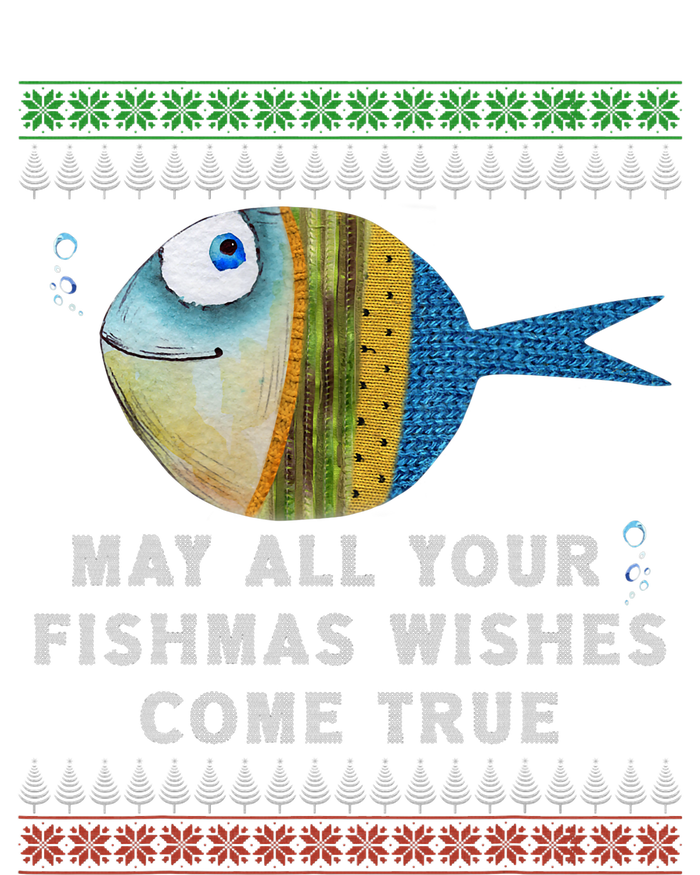 FishermanS Fishmas Wishes Fishing Ugly Christmas T-Shirt