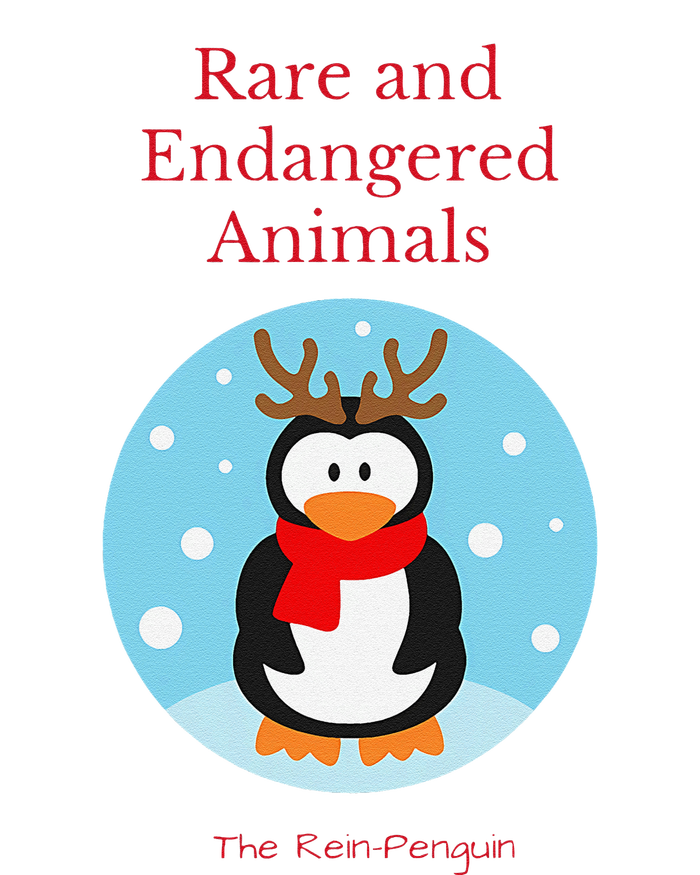 Rare And Endangered Animals The Rein Christmas Design T-Shirt