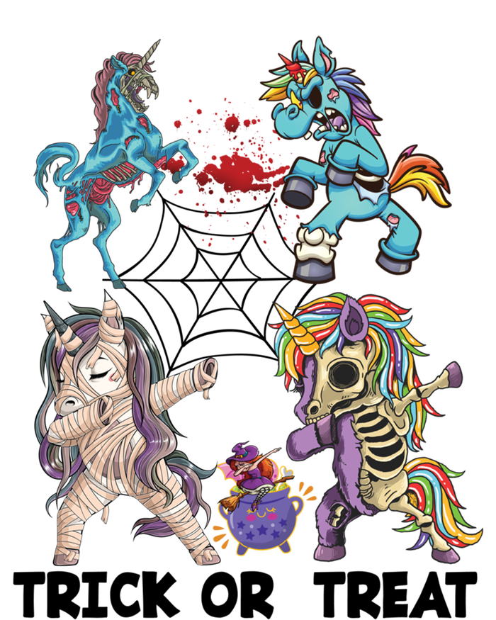 Unicorn Zombie Dabbing Halloween Zombie Trick Or Treat Gift Tall T-Shirt