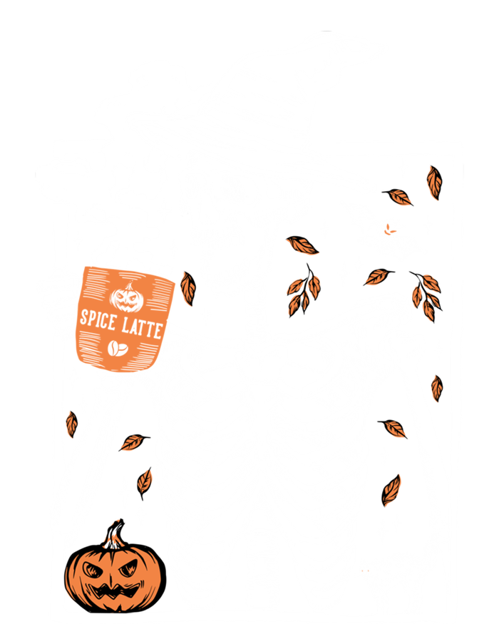 Vintage Halloween Skeleton Ing Pumpkin Spice Latte Cool Gift T-Shirt