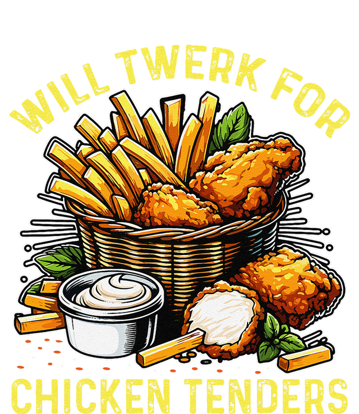 Will Twerk For Chicken Tenders Funny Full Zip Hoodie