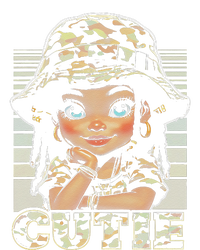 Cutie LocD Girl With Camo Hat Locs Black Girl Juneteenth Coaster