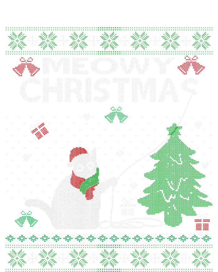 Funny Meowy Christmas Cats Xmas Cute Cat Lover Ugly Sweater T-Shirt