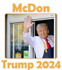 Mcdon Donald Trump 2024 Election Valucap Bio-Washed Visor